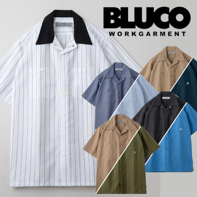 BLUCO (ブルコ)　 STANDARD WORK SHIRTS S/S 　【ワークシャツ 半袖】【143-21-108】【予約商品 キャンセル不可】【2024 SPRING&SUMM