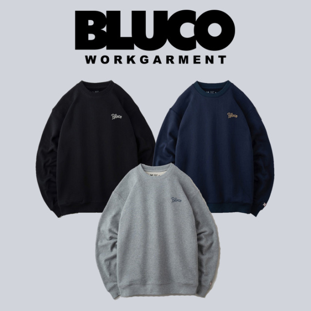 BLUCO (ブルコ)　HEAVY PILE SWEATSHIRTS -EMB-　【スウェット】【145-13-010】【お取り寄せ商品 キャンセル不可】【2024 FALL EXHIB