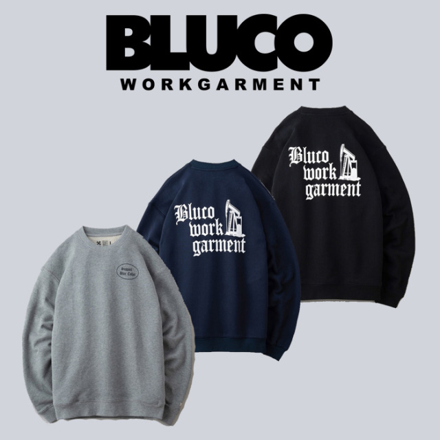 BLUCO (ブルコ)　HEAVY PILE SWEATSHIRTS -SHOVEL-　【スウェット】【145-13-013】【2024 FALL EXHIBITION】【お取り寄せ商品 キャン