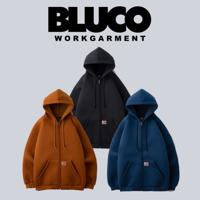 BLUCO (ブルコ)　BONDING KNIT ZIP HOODIE 　【ジップパーカー】【145-13-020】【お取り寄せ商品 キャンセル不可】【2024 FALL EXHIB