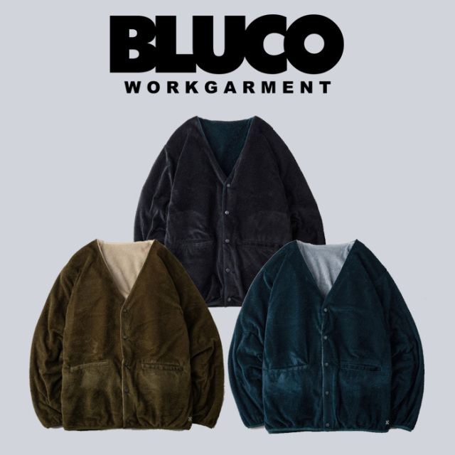 BLUCO (ブルコ)　OCTA? REVERSIBLE CARDIGAN 　【カーディガン】【145-31-007】【2024 FALL EXHIBITION】【お取り寄せ商品 キャンセ