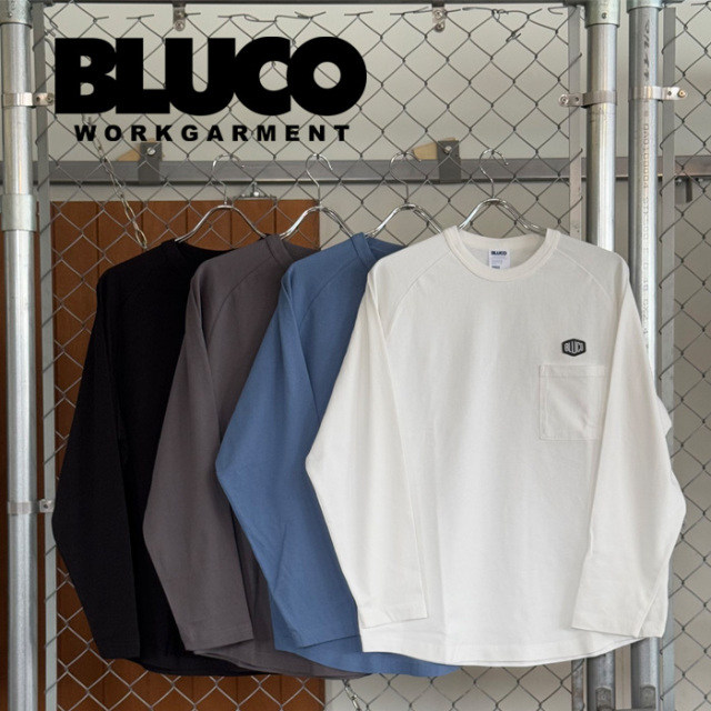 BLUCO (ブルコ)　RAGLAN L/S TEE -HEX-　【ロングスリーブTシャツ】【151-12-009】【2025 SPRING コレクション】【お取り寄せ キャン