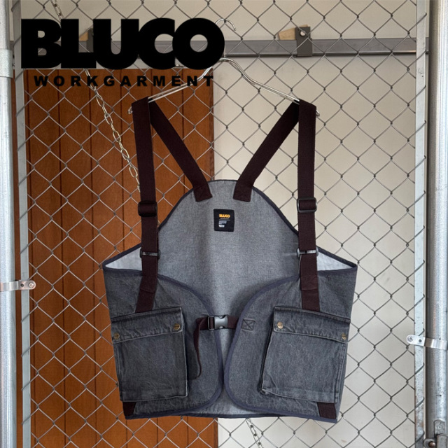 BLUCO (ブルコ)　12OZ DENIM UTILITY VEST　【ベスト】【151-35-010】【2025 SPRING コレクション】【お取り寄せ キャンセル不可】　