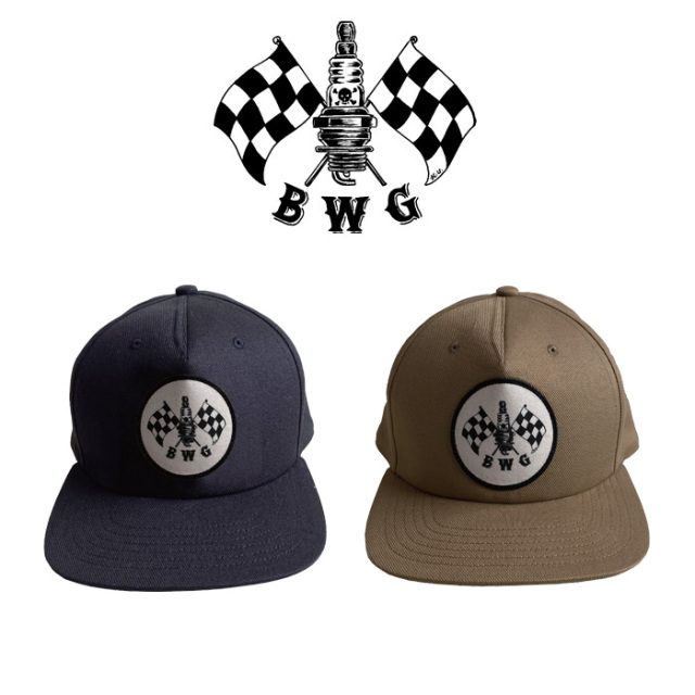 B.W.G　 CHECKER SPARK(WHITE PATCH) 　【CAP キャップ】【新作 即発送可能】【BLUCO ブルコ】　