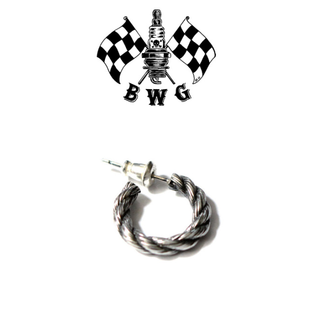 B.W.G　 TWIST PIERCE 　【ピアス シルバー】【予約商品 キャンセル不可】　