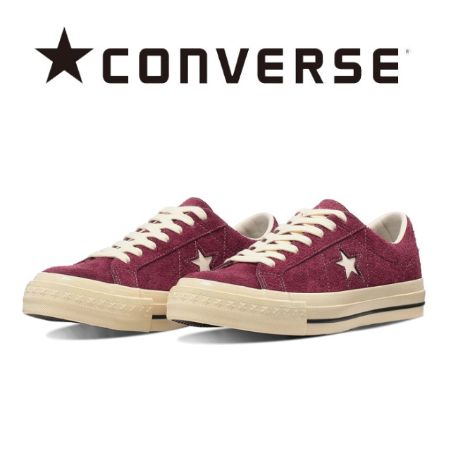 CONVERSE (コンバース)　ONE STAR AGED SUEDE AG BURGUNDY　【定番 スニーカー コンバース スエード】【ワンスター ローカット メン