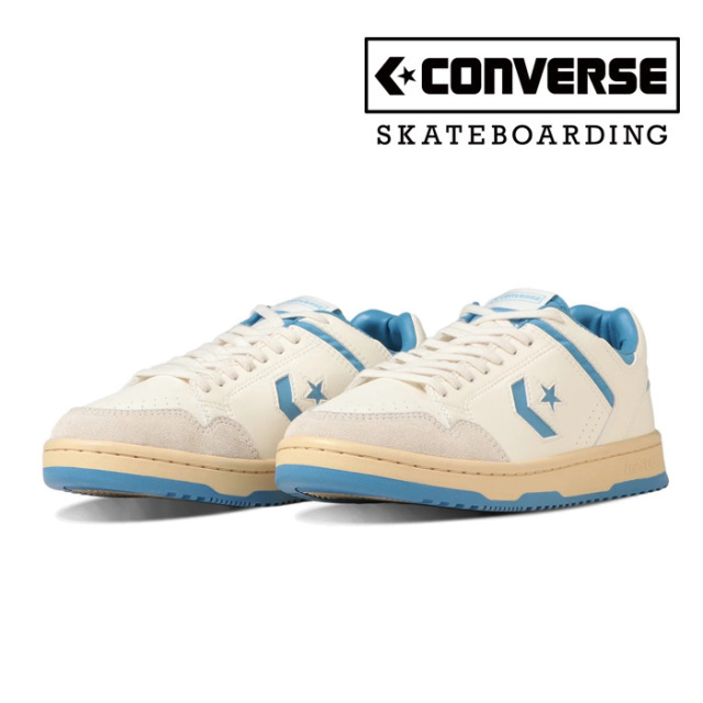 CONVERSE SKATEBOADING (コンバース スケートボーディング)　 WEAPON SK OX 　【スニーカー コンバース】【ホワイト ライトブルー】