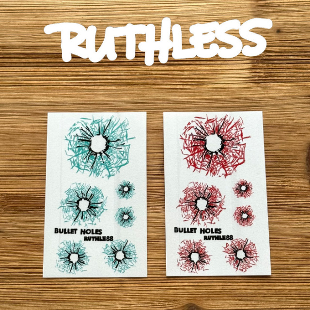 RUTHLESS (ルースレス)　BULLET HOLE sticker　【ステッカー】