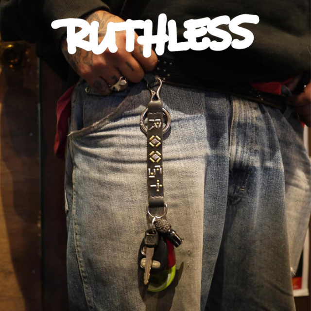 RUTHLESS (ルースレス)　Grab O/G Holder　【キーホルダー レザー スタッズ】