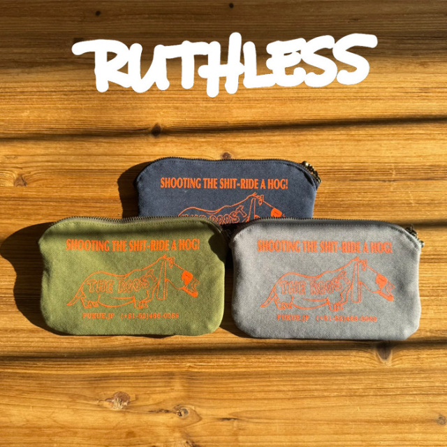 RUTHLESS (ルースレス)　"巣"Tiny mulch pouch　【ポーチ】【名古屋 Brownie 森製作所】
