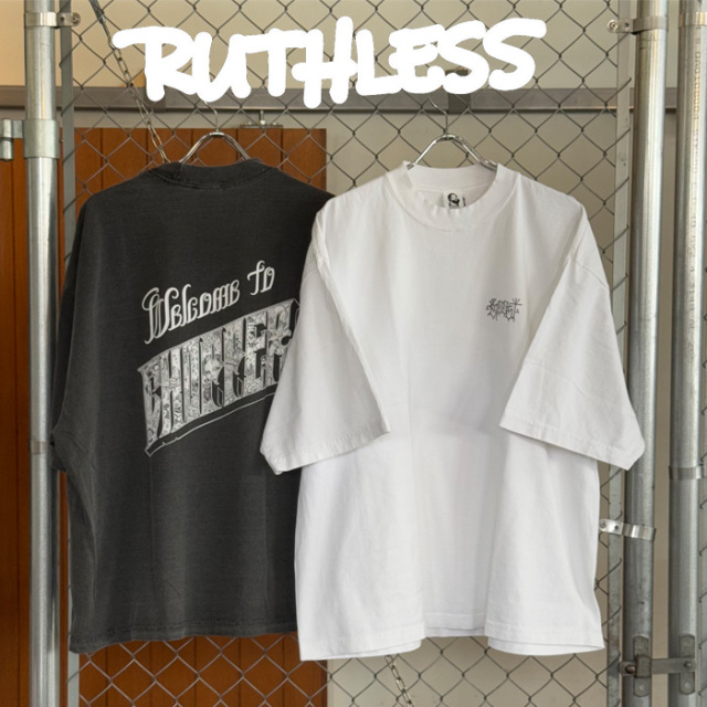 RUTHLESS (ルースレス)　welcome to chopper s/s tee　【Tシャツ 半袖】【yuya the fxxkin】【ブラック ホワイト】　