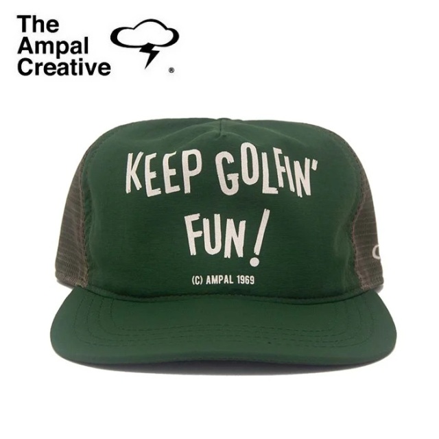 THE AMPAL CREATIVE (ザ・アンパル クリエイティブ)　KEEP GOLFIN FUN - Snapback (GREEN)　【キャップ 帽子 定番 人気 カリフォルニ