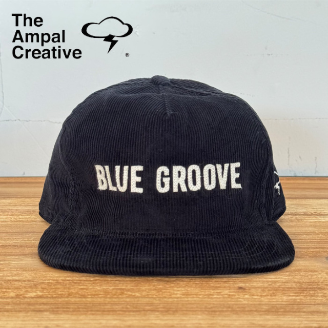 THE AMPAL CREATIVE (ザ・アンパル クリエイティブ)　Ampal X BLUE GROOVE "Logo" Blue Shop Strapback BLACK　【キャップ 帽子 定番