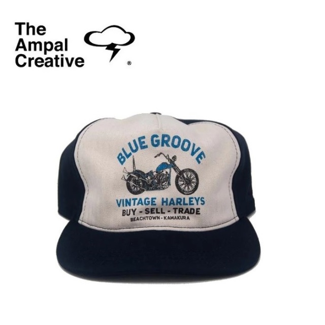 THE AMPAL CREATIVE (ザ・アンパル クリエイティブ)　Ampal X BLUE GROOVE "Chopper" Blue Shop Strapback NAVY　【キャップ 帽子 定