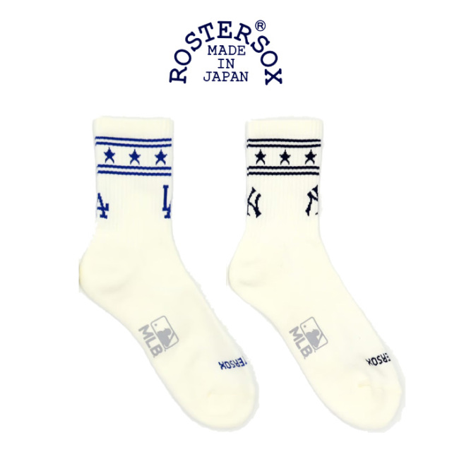 ROSTER SOX (ロスターソックス)　MLB CAL SOCKS　【MLB×ROSTER SOX】【ソックス 靴下 SOCKS SOX】【メジャーリーグ公認】【MBL-177】