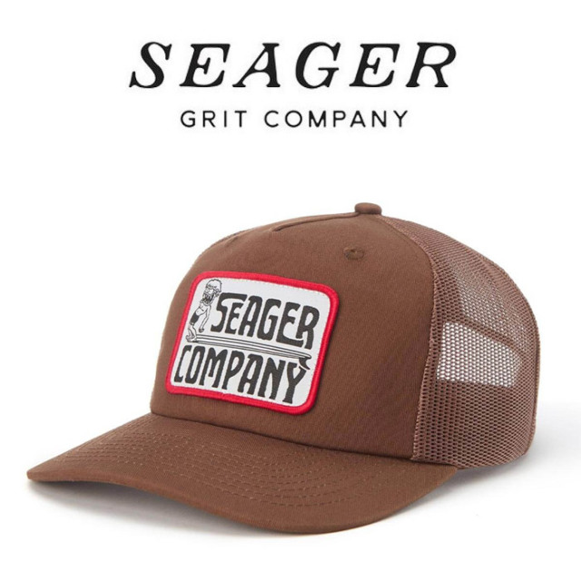 SEAGER(シーガー)　SEAGER POCKET CREEP TRUCKER SNAPBACK BROWN　【キャップ 帽子】【シーガー キャップ】【定番 人気 シンプル ア