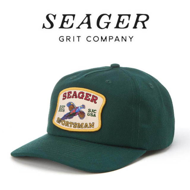 SEAGER(シーガー)　SEAGER SPORTSMAN SNAPBACK GREEN　【キャップ 帽子】【シーガー キャップ】【定番 人気 シンプル アウトドア サ