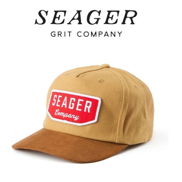 SEAGER(シーガー)　WILSON SNAPBACK  KHAKI/BROWN　【キャップ 帽子】【シーガー キャップ】【定番 人気 シンプル アウトドア サーフ