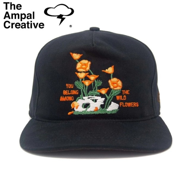 THE AMPAL CREATIVE (ザ・アンパル クリエイティブ)　WILD FLOWER Strapback S147　【キャップ 帽子 定番 人気 カリフォルニア MADE 
