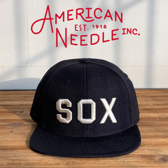 AMERICAN NEEDLE (アメリカンニードル)　SOX LOGO CAP - ARCHIVE 400 SERIES -　【キャップ 帽子 定番 人気 NY ロゴ】