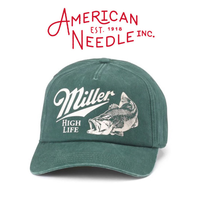 AMERICAN NEEDLE (アメリカンニードル)　WALKER - MILLER HIGH LIFE　【キャップ 帽子 定番 人気  ロゴ】【25002A-MHL】【SMU846A-MH
