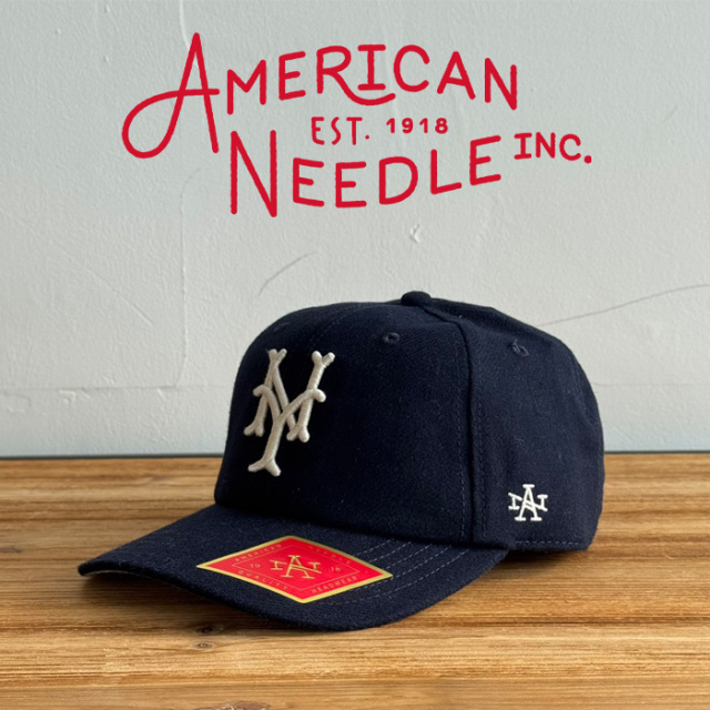 AMERICAN NEEDLE (アメリカンニードル)　ARCHIVE LEGEND - NEW YORK CUBANS　【キャップ 帽子 定番 人気 NY ロゴ】【SMU670A-NYC】