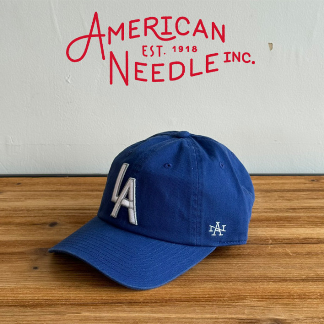 AMERICAN NEEDLE (アメリカンニードル)　UNITED - BALLPARK - (ROYAL BLUE)　【キャップ 帽子 定番 人気 LA ロゴ】【SMU674A-LA】