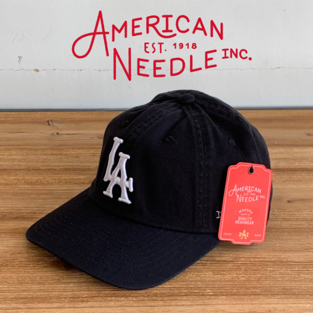 AMERICAN NEEDLE (アメリカンニードル)　LA - BALLPARK - (BLACK)　【キャップ 帽子 定番 人気 LA ロゴ】【SMU674A-LOSA】