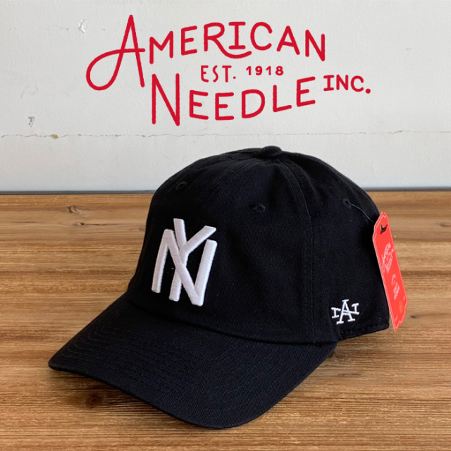 AMERICAN NEEDLE (アメリカンニードル)　NY - BALLPARK - (BLACK)　【キャップ 帽子 定番 人気 NY ロゴ】【SMU674A-NBY】