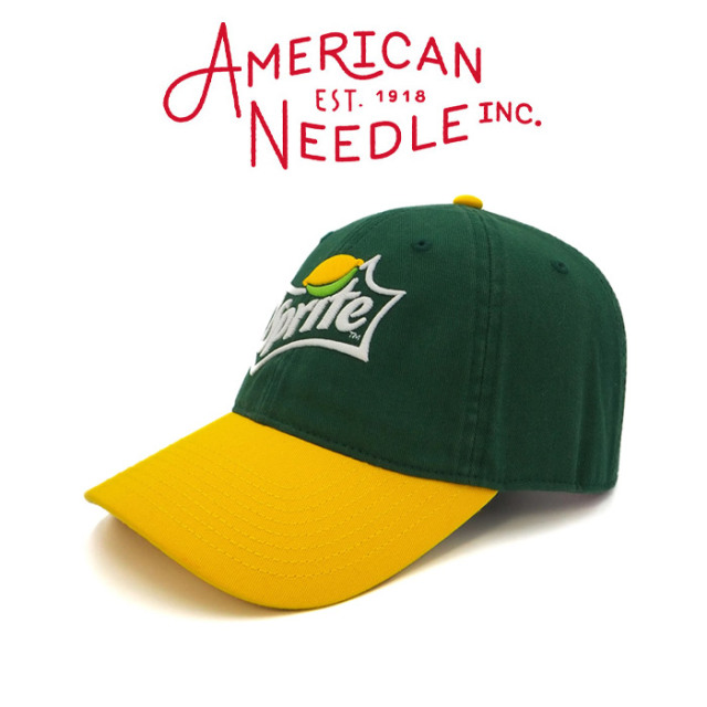 AMERICAN NEEDLE (アメリカンニードル)　BALLPARK -SPRITE (EMERALD/T YELLOW)　【キャップ 帽子 定番 人気  ロゴ スプライト】【SMU