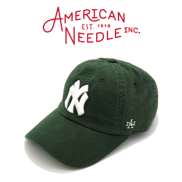 AMERICAN NEEDLE (アメリカンニードル)　BROOKLYN EAGLES - ARCHIVE - (DARK GREEN)　【キャップ 帽子 定番 人気 NY ロゴ】【SMU694B