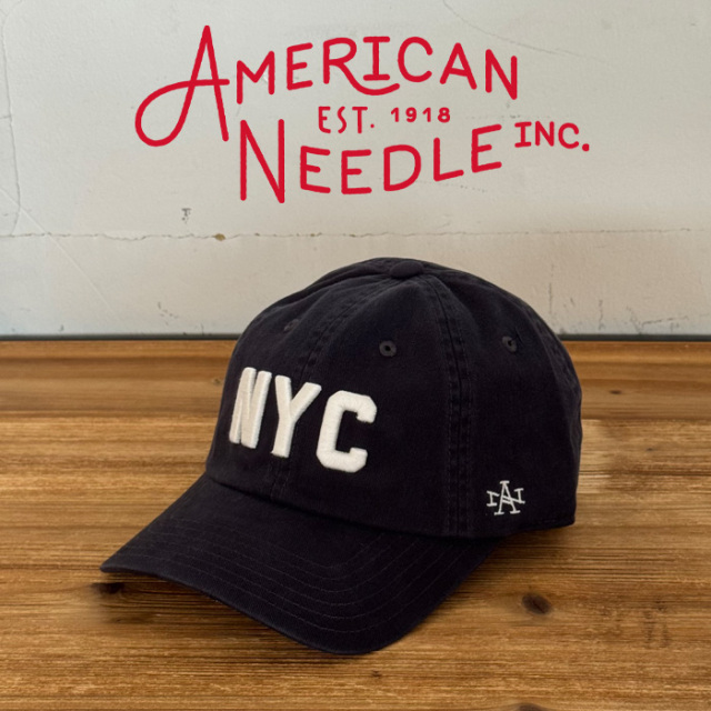AMERICAN NEEDLE (アメリカンニードル)　NEW RAGLAN - DESTINATION NY　【キャップ 帽子 定番 人気  ロゴ】【SMU695A-NY】