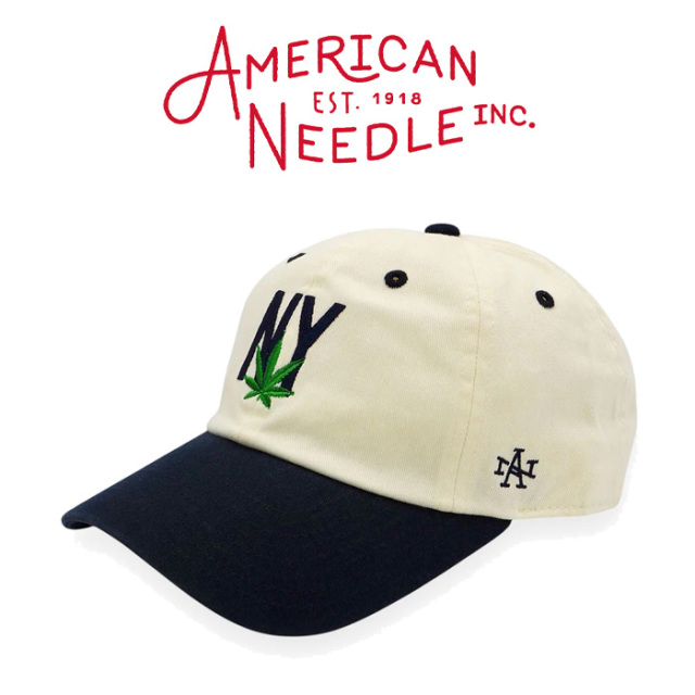 AMERICAN NEEDLE (アメリカンニードル)　NY - BALLPARK MICRO ICON -　【キャップ 帽子 定番 人気 NY ロゴ】【SMU696A-NY】