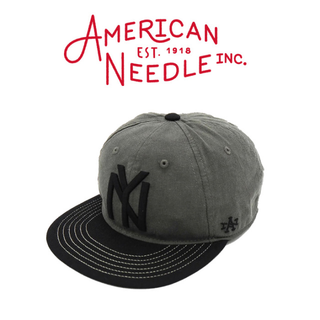 AMERICAN NEEDLE (アメリカンニードル)　Line Out - New York Black Yankees -　【キャップ 帽子 定番 人気】