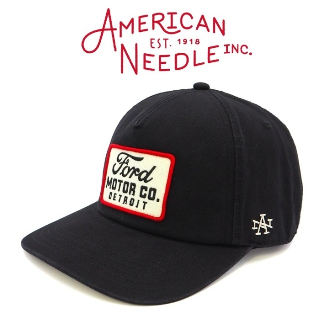 AMERICAN NEEDLE (アメリカンニードル)　ROSCOE - FORD (BLACK)　【キャップ 帽子 定番 人気  ロゴ】【SMU769A-FORD】
