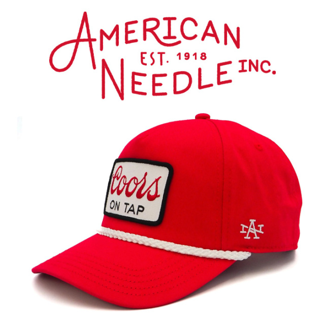 AMERICAN NEEDLE (アメリカンニードル)　ROSCOE - COORS (RED)　【キャップ 帽子 定番 人気  ロゴ】【SMU769B-COORS】