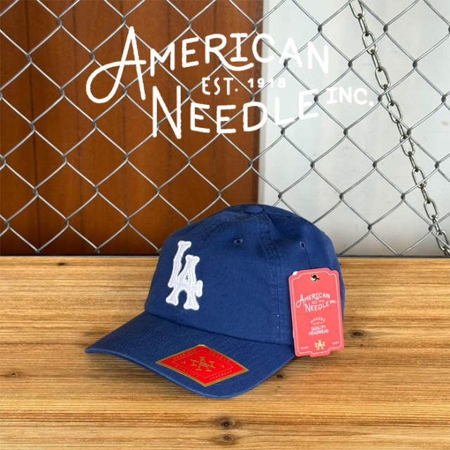 AMERICAN NEEDLE (アメリカンニードル)　BALL PARK - LOS ANGELS(DEEP ROYAL)　【キャップ 帽子 定番 人気 LA ロゴ】【SMU674A-LA】