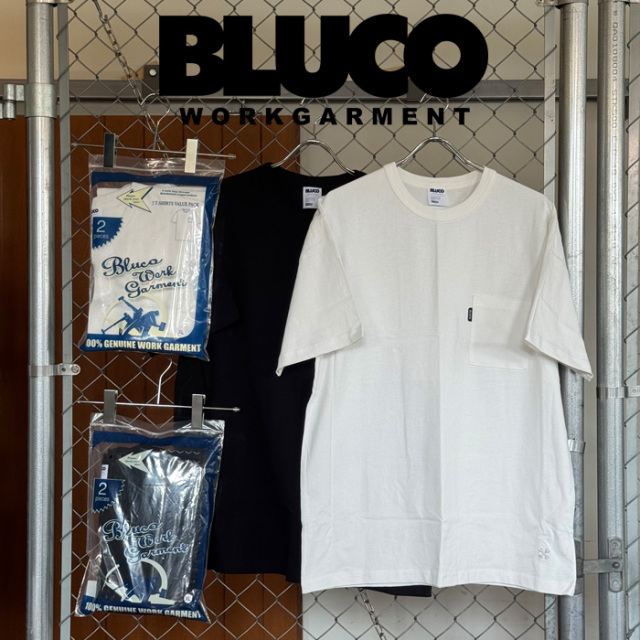 即発送可能 BLUCO (ブルコ)　2-PACK POCKET TEE　【ポケットTシャツ 2枚組】【153-22-014】【2025 SUMMER コレクション 新作】