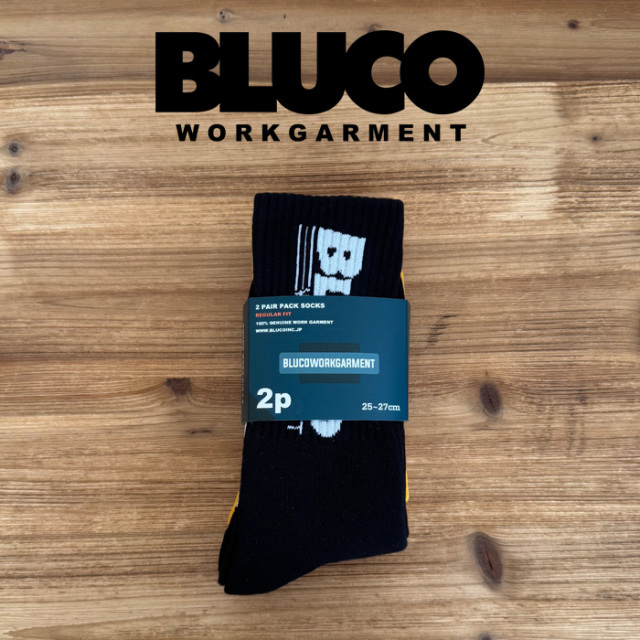 BLUCO (ブルコ)　2-PACK SOX -LOGO-　【ソックス 靴下】【153-55-001】【2025 SUMMER COLLECTION 新作】