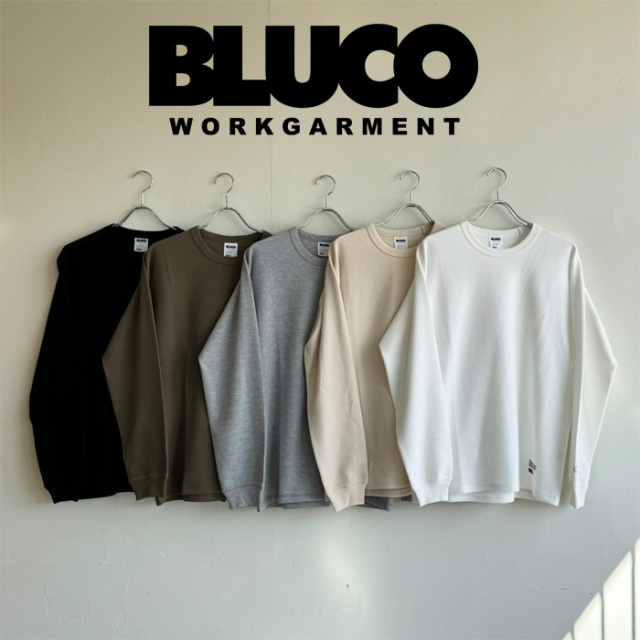 BLUCO (ブルコ)　CREW NECK THERMAL SHIRT　【サーマルシャツ クルーネック】【155-12-018】【2025 LATE SUMMER FALL COLLECTION】【