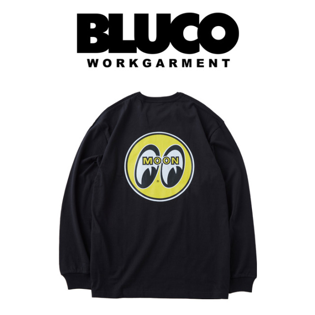 BLUCO (ブルコ)　PRINT L/S TEE　【ロングスリーブTシャツ】【158-12-030】【HOT ROD CUSTOM SHOW 2025 限定アイテム】【MOONEYES X 