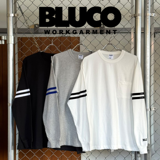 BLUCO (ブルコ)　ドライコットン ポケットTシャツ L/S -LINE-　【ロングスリーブTシャツ】【161-12-025】【2026　SPRING COLLECTION