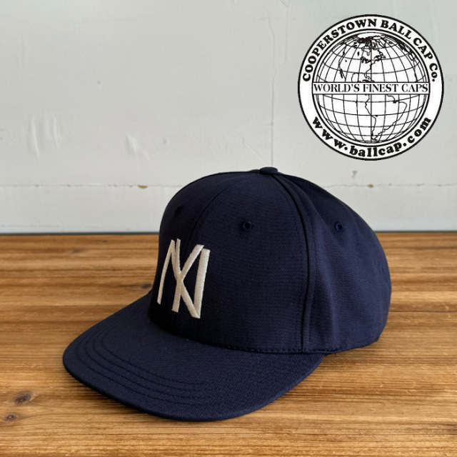 COOPERSTOWN BALL CAP (クーパーズタウンボールキャップ)　MID CROWN CAP SNAPBACK 1935 NYBYC (NAVY)　【キャップ 帽子 定番 人気 N