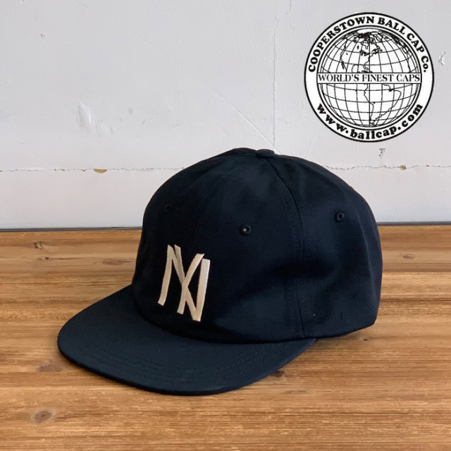 COOPERSTOWN BALL CAP (クーパーズタウンボールキャップ)　1935 NYBYC (BLACK)　【キャップ 帽子 定番 人気 NY ロゴ MADE IN USA】