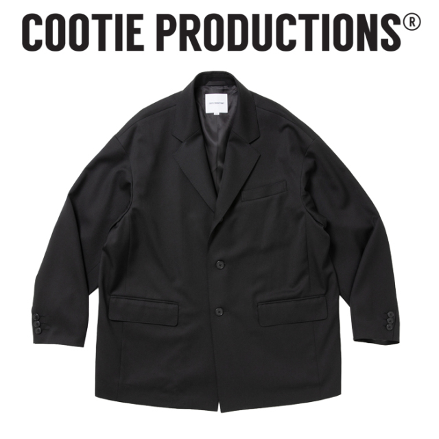 COOTIE (クーティー)　 Wool Gabardine Single Breasted Jacket 　【CTE-26A203】【ウール ギャバジン シングル ブレステッド ジャケ