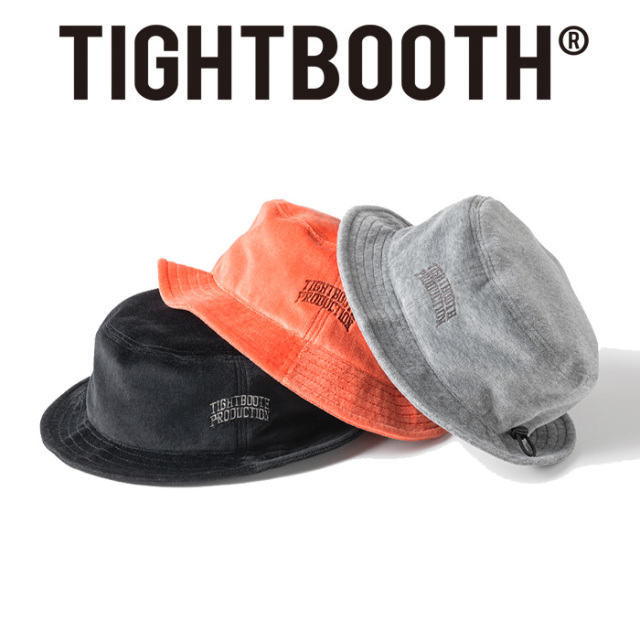 TIGHTBOOTH (タイトブース)　 VELOUR BUCKET HAT 　 【バケット ハット 帽子】【TIGHTBOOTH PRODUCTION タイトブースプロダクション 