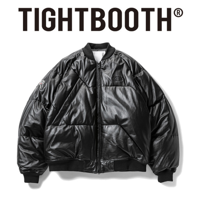 【SALE20%OFF】　TIGHTBOOTH PRODUCTION (タイトブース プロダクション)　 LEATHER MA-1 DOWN JKT 　 【レザー ダウン ジャケット】