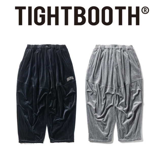 TIGHTBOOTH PRODUCTION (タイトブース プロダクション)　 VELOUR BALLOON PANTS 　 【ベロアパンツ バルーンパンツ】【FW24-B07】【T
