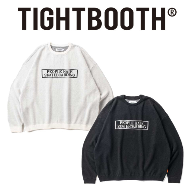 TIGHTBOOTH PRODUCTION (タイトブース プロダクション)　PEOPLE HATE SKATE SWEATER　 【ニット セーター】【SS24-KN01】【TIGHTBOOT