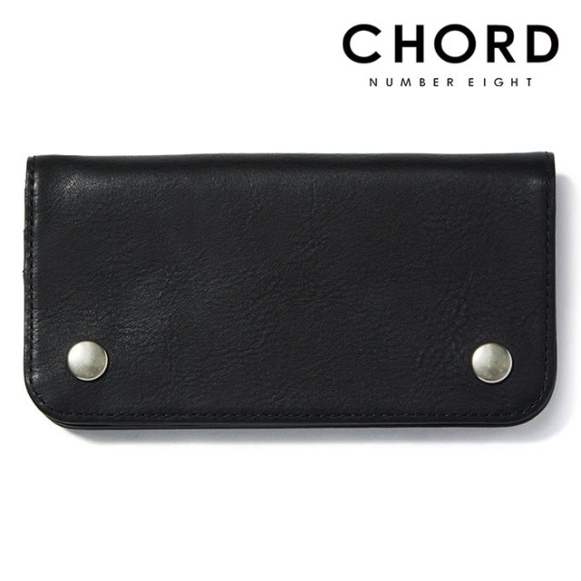 CHORD NUMBER EIGHT(コードナンバーエイト)　LONG WALLET　【ウォレット 財布 長財布】【ブラック 牛革 おしゃれ 人気】【CHA1-02L1-